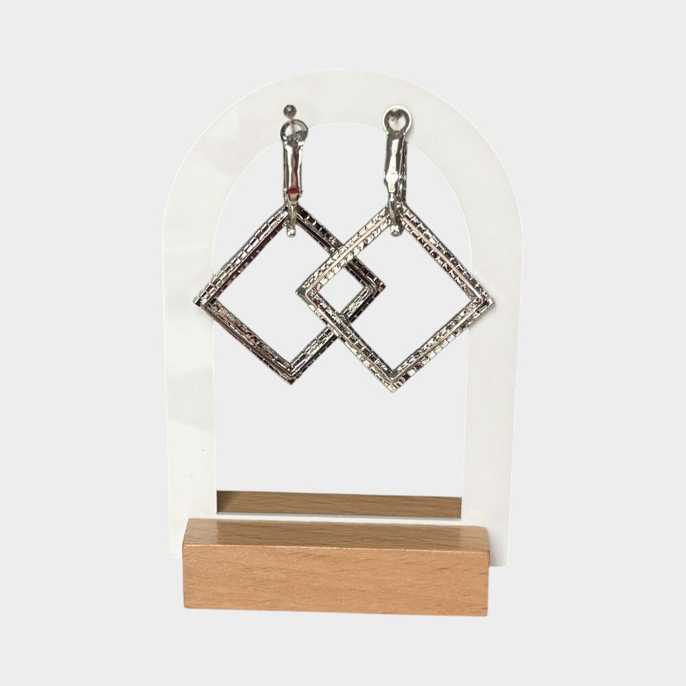 Square Dangle Night Out Earring - Picture 3 of 8
